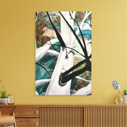 Sycamore-structuur Canvas Afdruk (Insitu (Woonkamer))