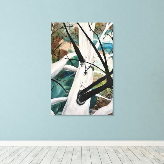 Sycamore-structuur Canvas Afdruk (Insitu (Houten vloer))