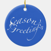 Sycamore-structuur tegen Winter Sky-items Keramisch Ornament (Achterkant)