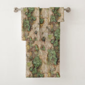 Sycamore Tree Bark Moss Lichen Bad Handdoek (Insitu)
