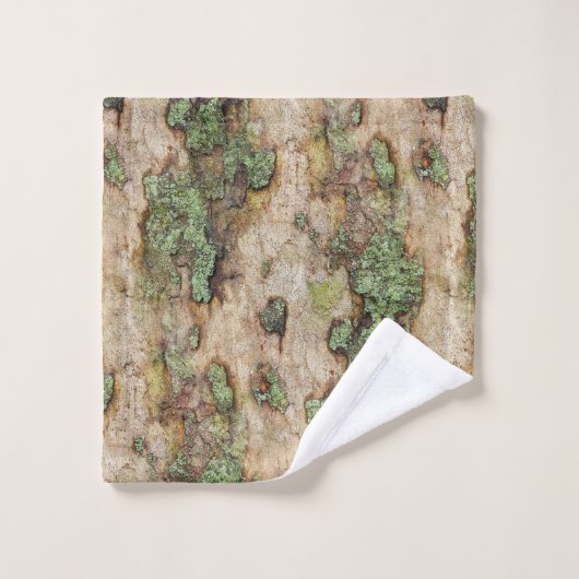 Sycamore Tree Bark Moss Lichen Bad Handdoek (Wasdoekje)