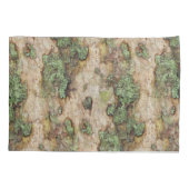 Sycamore Tree Bark Moss Lichen Kussensloop (Achterkant-Links)