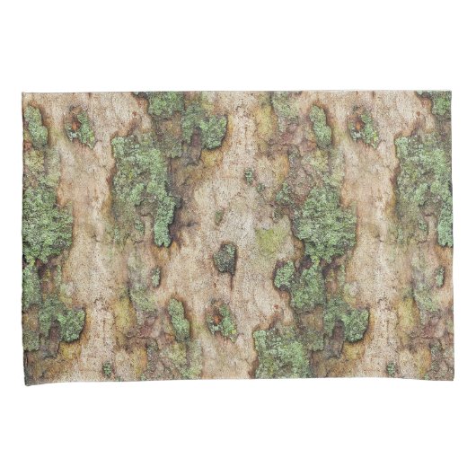 Sycamore Tree Bark Moss Lichen Kussensloop (Voorkant-Rechts)
