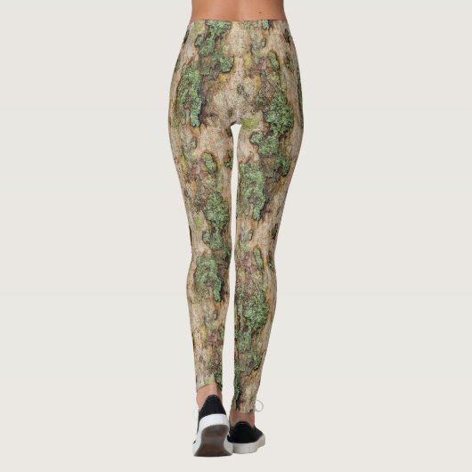 Sycamore Tree Bark Moss Lichen Leggings (Achterkant)