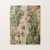 Sycamore Tree Bark Moss Lichen Legpuzzel (Verticaal)