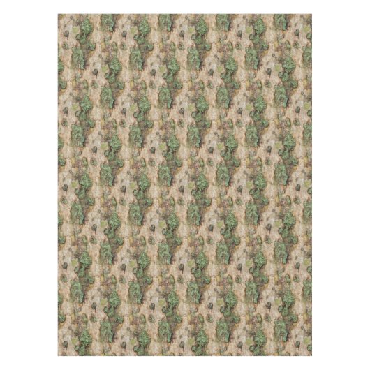 Sycamore Tree Bark Moss Lichen Tafelkleed (Voorkant)