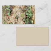Sycamore Tree Bark Moss Lichen Visitekaartje (Voorkant / Achterkant)