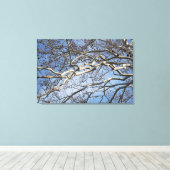 Sycamore-vertakkingen van 36 x 24 inch canvas afdruk (Insitu (Houten vloer))