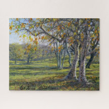 "Sycamores in the Herfst" Jigzaag Puzzle
