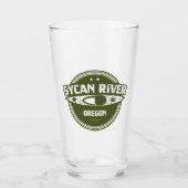 Sycan River Oregon Kayaking Glas (Voorkant)