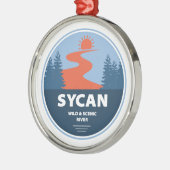 Sycan Wild and Schilderachtig River Oregon Metalen Ornament (Links)