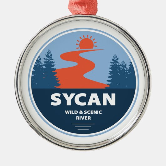 Sycan Wild and Schilderachtig River Oregon Metalen Ornament (Voorkant)