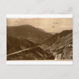Sychnantpas Wales Vintage Sepia Landschap Briefkaart