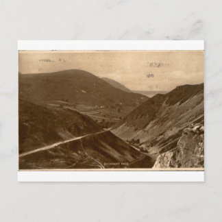 Sychnantpas Wales Vintage Sepia Landschap Briefkaart