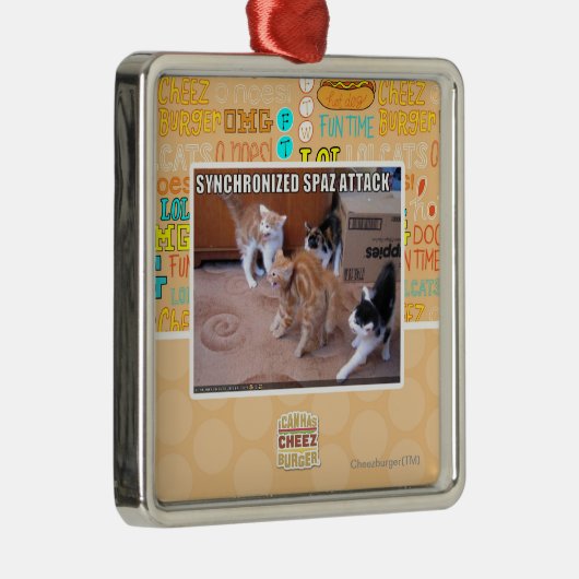 Sychronized Spaz Attack Metalen Ornament (Rechts)