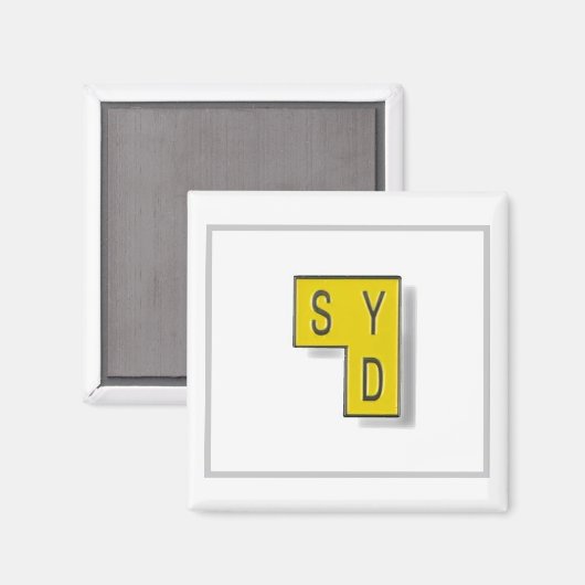 SYD-friemmagneet Magneet (Voorkant / Achterkant)