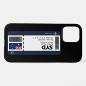 SYD Sydney Boarding Pass - Australië Ticket iPhone Hoesje (Achterkant horizontaal)