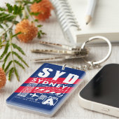 SYD Sydney luchthaven Sleutelhanger (Voorkant Rechts)
