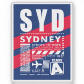 SYD Sydney luchthaven Sticker (Voorkant)