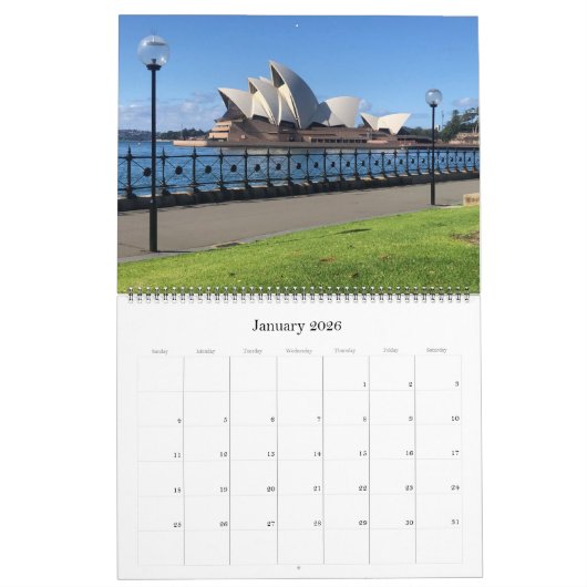 Sydney 2026 groot kalender (Jan 2026)