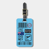 Sydney airport travel tag bagagelabel