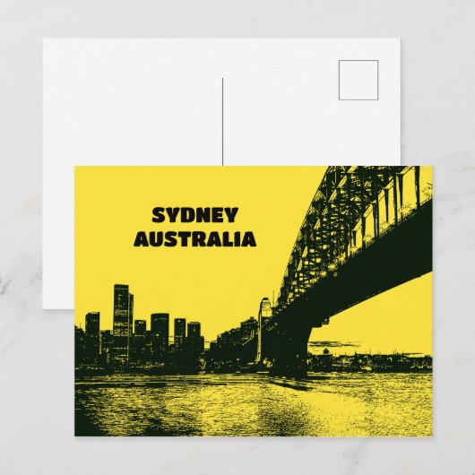 Sydney Australia Briefkaart (Voorkant / Achterkant)