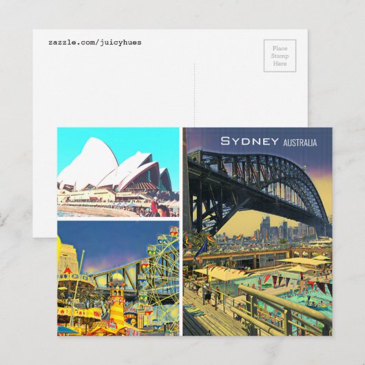 Sydney Australia Briefkaart (Voorkant / Achterkant)
