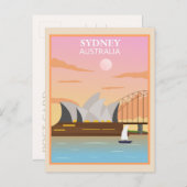 Sydney Australia Briefkaart (Voorkant / Achterkant)