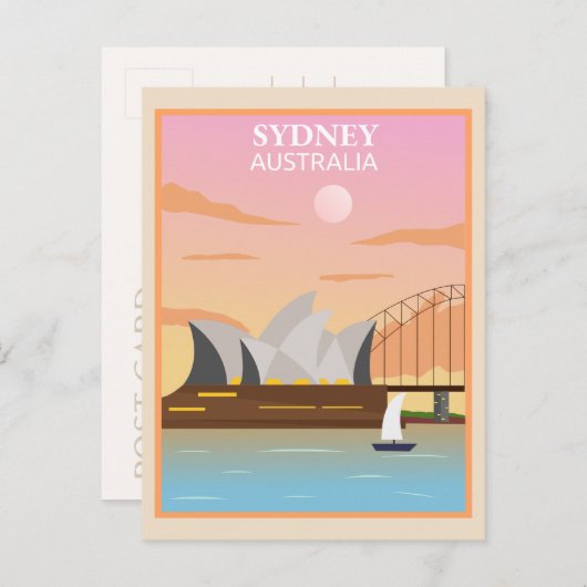 Sydney Australia Briefkaart (Voorkant / Achterkant)