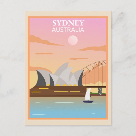 Sydney Australia Briefkaart (Voorkant)