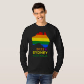 Sydney Australia Gay and Lesbian Pride T-shirt (Voorkant volledig)