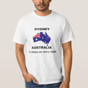 SYDNEY Australia Het is waar mijn verhaal begint T-shirt
