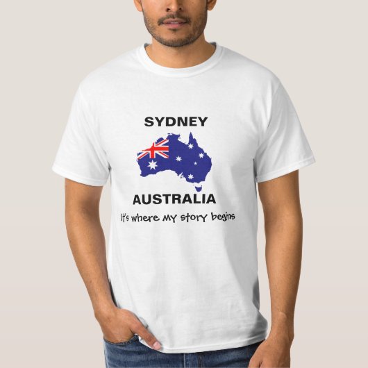 SYDNEY Australia Het is waar mijn verhaal begint T-shirt (Voorkant)