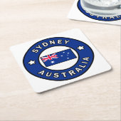 Sydney Australia Kartonnen Onderzetters (Schuin)