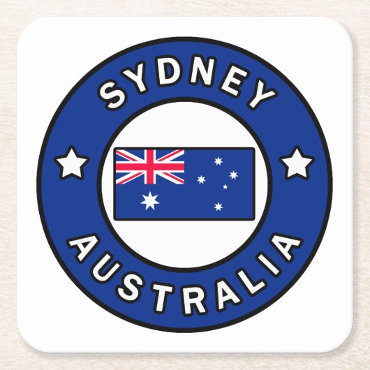 Sydney Australia Kartonnen Onderzetters (Voorkant)