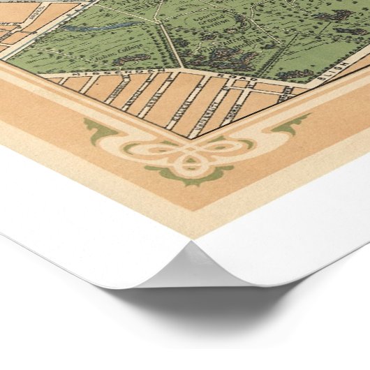 Sydney Australia Map 1922 Poster (Hoek)