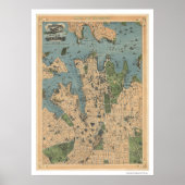 Sydney Australia Map 1922 Poster (Voorkant)