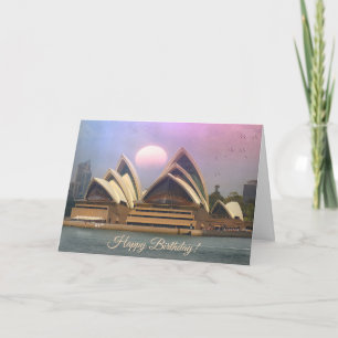 Sydney Australia Opera House Birthday Kaart