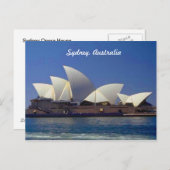 Sydney Australia Opera House Briefkaart (Voorkant / Achterkant)