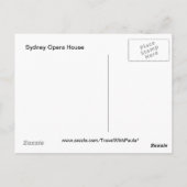 Sydney Australia Opera House Briefkaart (Achterkant)