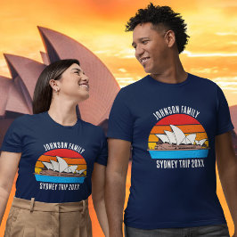 Sydney Australia Opera House Custom Family Trip T-shirt