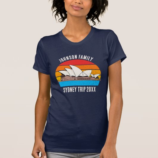 Sydney Australia Opera House Custom Trip Vrouwen T-shirt (Voorkant)