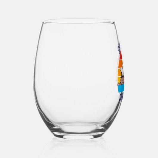 Sydney Australia Opera House gepersonaliseerd Wijnglas Zonder Voet (Rechts)