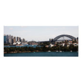 Sydney Australia" Opera House & Harbour Bridge Foto Afdruk (Voorkant)