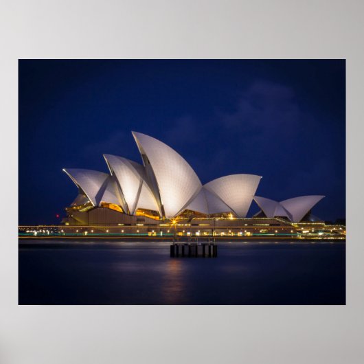 Sydney Australia Opera House Holiday Briefkaart Poster (Voorkant)