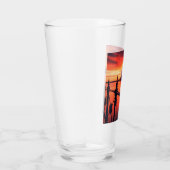 Sydney Australia Opera House Oranje Sky Glas (Rechts)