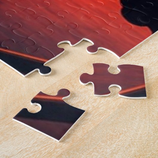 Sydney Australia Opera House Oranje Sky Legpuzzel (Zijkant)