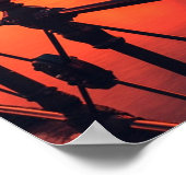 Sydney Australia Opera House Oranje Sky Poster (Hoek)