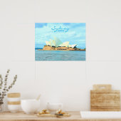 Sydney Australia Opera House reisdruk Poster (Keuken)