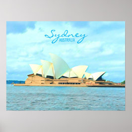 Sydney Australia Opera House reisdruk Poster
